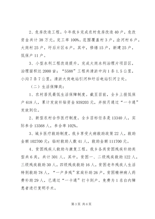乡镇年度民生工程工作总结及工作计划.docx