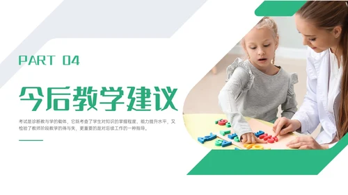 绿色商务实拍期末考试成绩分析会教研会学生老师ppt