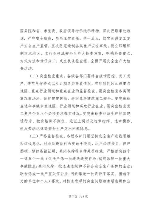 全市复工复产安全生产大检查方案.docx
