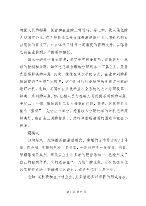 企业调薪的七种情况和操作要点.docx