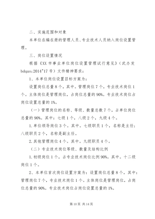 事业单位岗位设置实施方案范文.docx