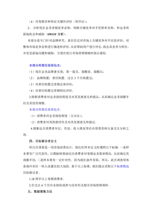 专业策划综合项目营销调研专项方案的设.docx