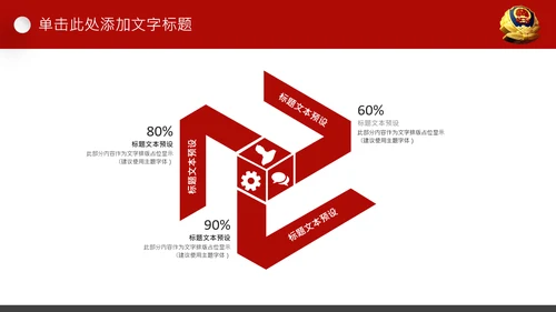 红色公安警察案件汇报扫黑除恶工作部署PPT