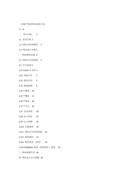 房地产公司网站建设专业方案.docx