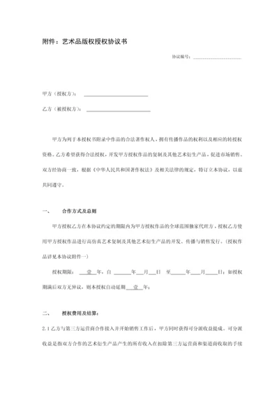 艺术品版权授权协议书.docx