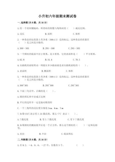 小升初六年级期末测试卷（必刷）.docx