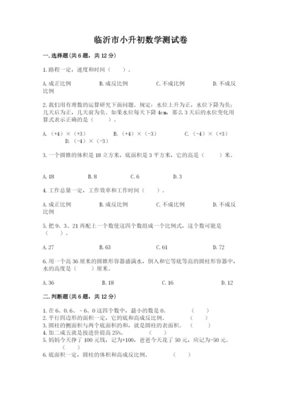 临沂市小升初数学测试卷精品.docx