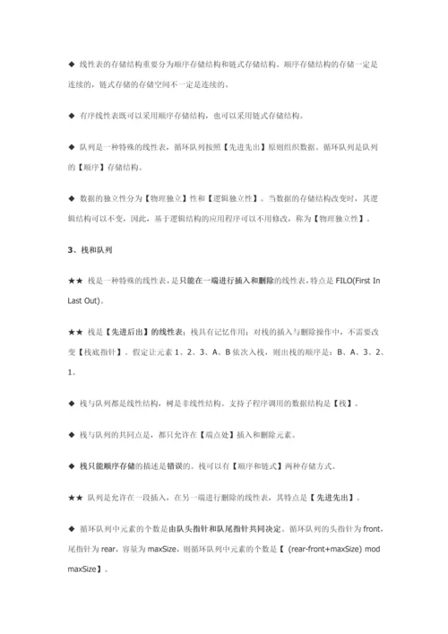 2023年二级C语言基础知识要点.docx