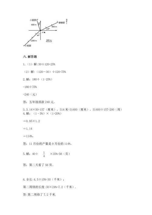 小学数学六年级上册期末测试卷含完整答案【网校专用】.docx