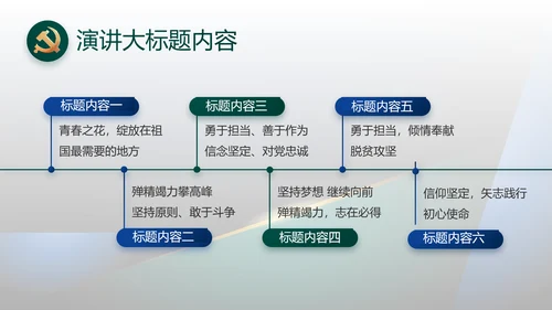 纪检监察党风廉政教育工作汇报ppt动态模板