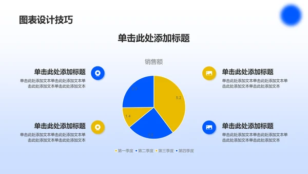 蓝色渐变风数据分析报告PPT模板