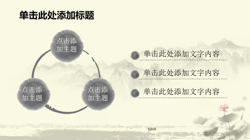 水墨中国风中医足疗ppt动态模板