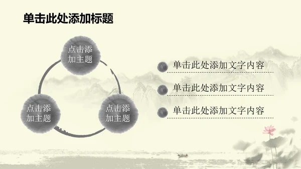 水墨中国风中医足疗ppt动态模板