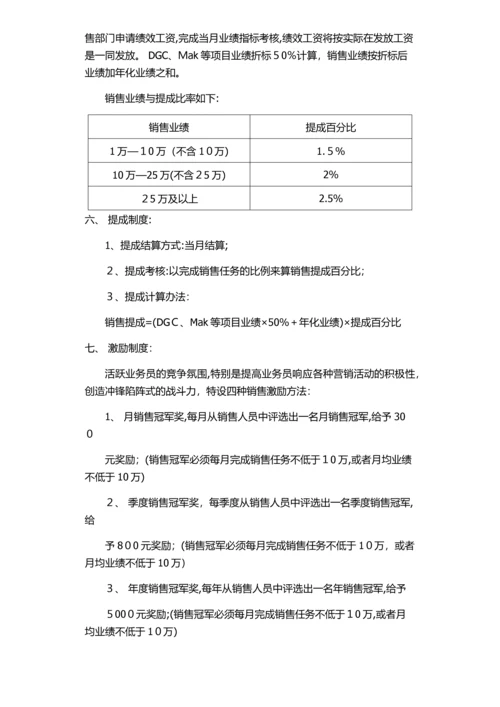 商务代表工资提成方案.docx