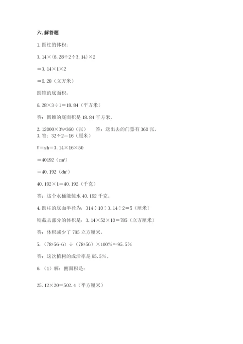 北京版六年级下册期末真题卷及答案（夺冠）.docx