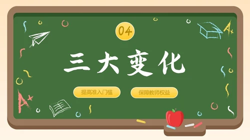 黑板风简约学习教师法教师PPT教师培训