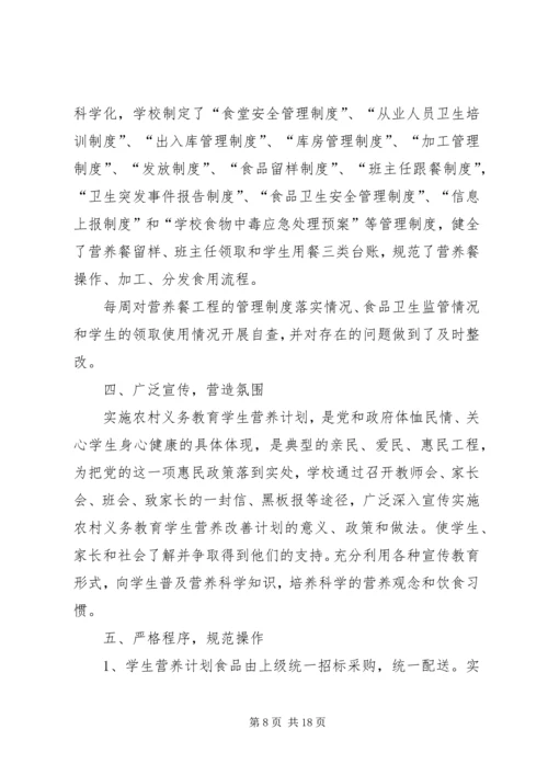 营养改善计划自查报告.docx