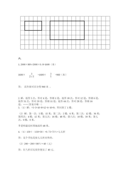 小学六年级数学期末自测题含答案【能力提升】.docx