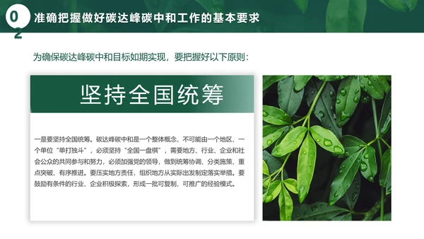 环境保护碳达峰碳中和绿色环保PPT模板