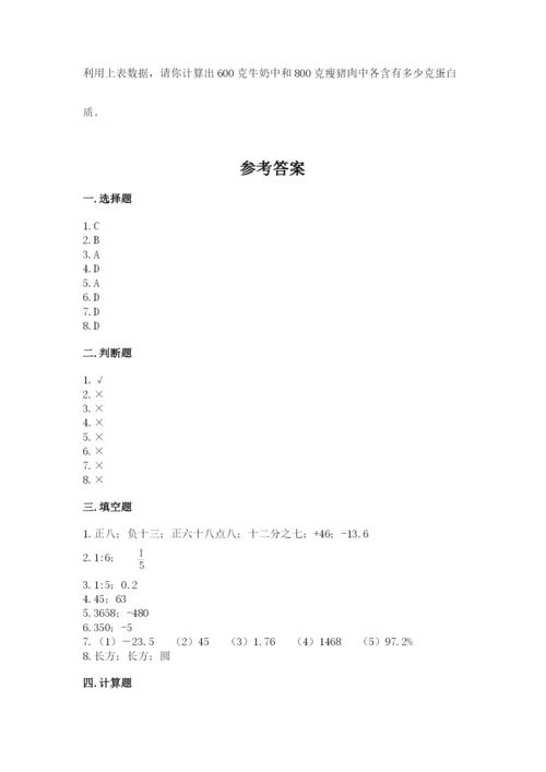 沪教版小学数学六年级下册期末检测试题必考.docx