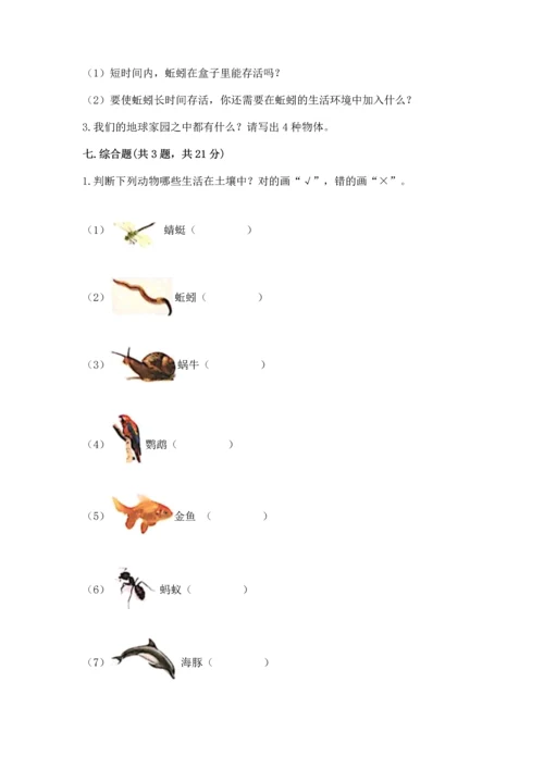 教科版二年级上册科学期末测试卷及完整答案1套.docx