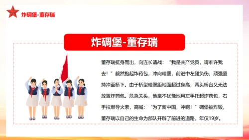 历史英雄人物的故事爱国主义教育通用PPT课件模板