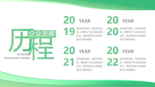 绿色大气医疗公司宣传工作总结汇报动态PPT