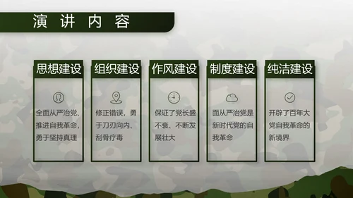 迷彩风部队军事工作总结汇报PPT