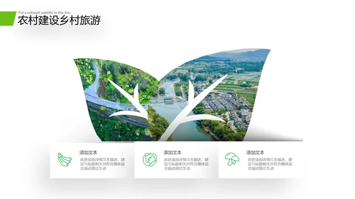 欧美风格新农村建设精准扶贫乡村旅行日记美丽乡村旅游PPT模板