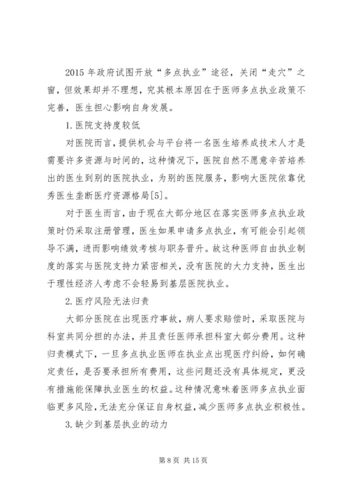 永和卫生院多点执业工作安排.docx