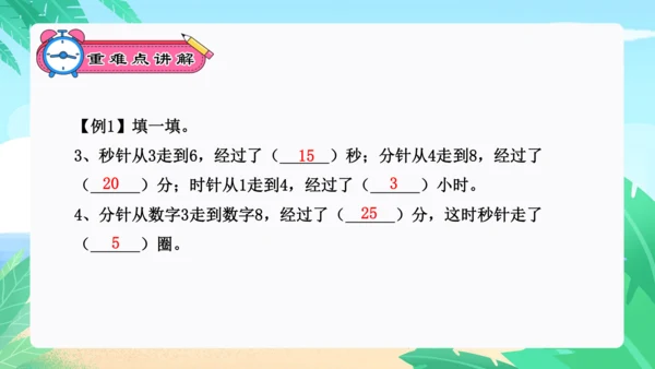 专题05：时、分、秒（复习课件）-2023-2024三年级数学上册期末核心考点集训（人教版）(共25