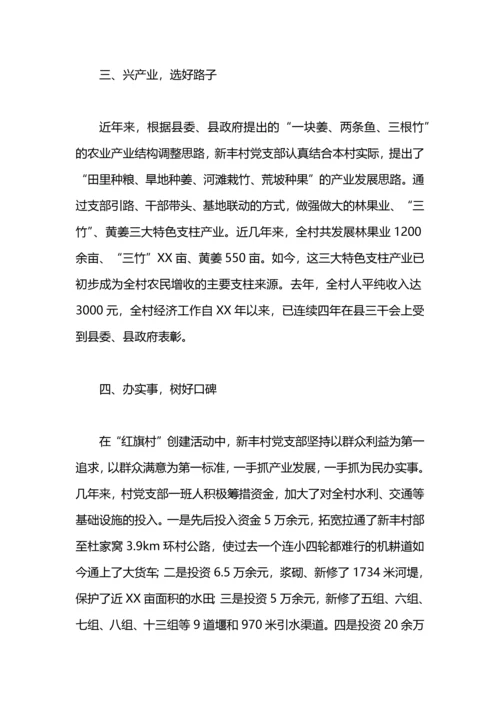 创建农村基层党建“红旗村”工作总结.docx