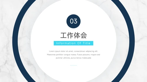 蓝色简洁大理石转正述职报告PPT模板