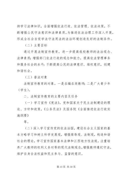 省林业系统法制宣传教育第六个五年规划.docx