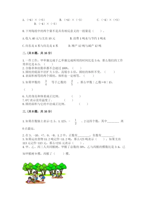 小学毕业班数学检测题及完整答案（易错题）.docx