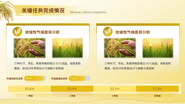 黄色芒种节气高级感PPT模板
