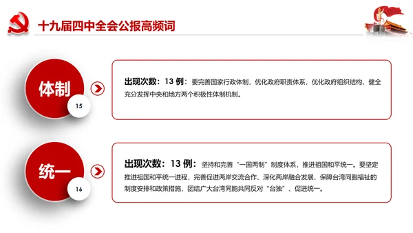学习解读十九届四中全会会议公报精神PPT模板