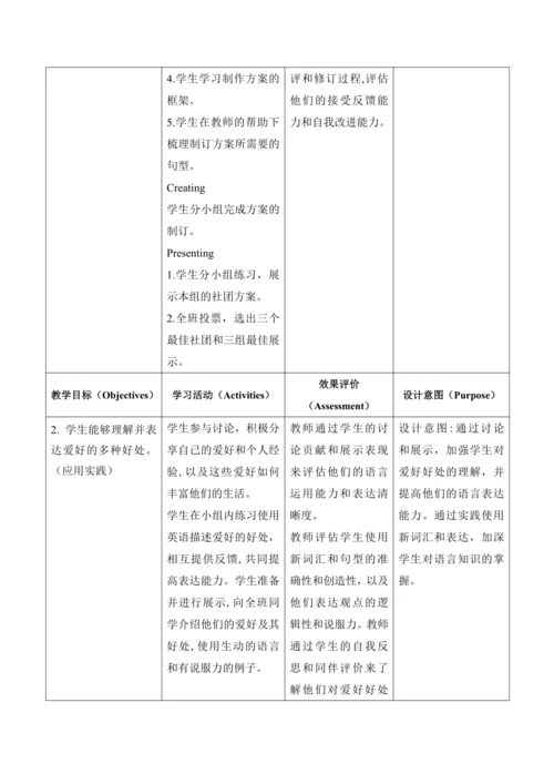 【新课标新教材】Unit 2 More than fun大单元教学设计第五课时Presentatio