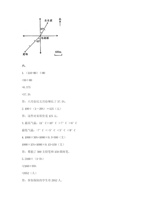 小学毕业班数学检测题附完整答案（必刷）.docx