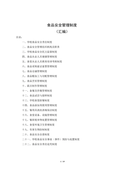 食品安全管理制度汇编.docx
