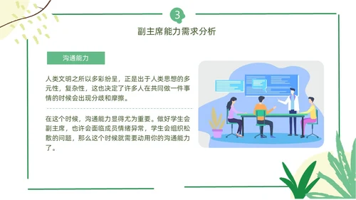 花朵小清新班干部竞选班委学生会竞选ppt