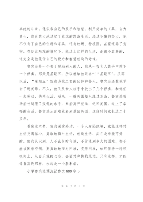 小学鲁滨逊漂流记作文800字5篇.docx