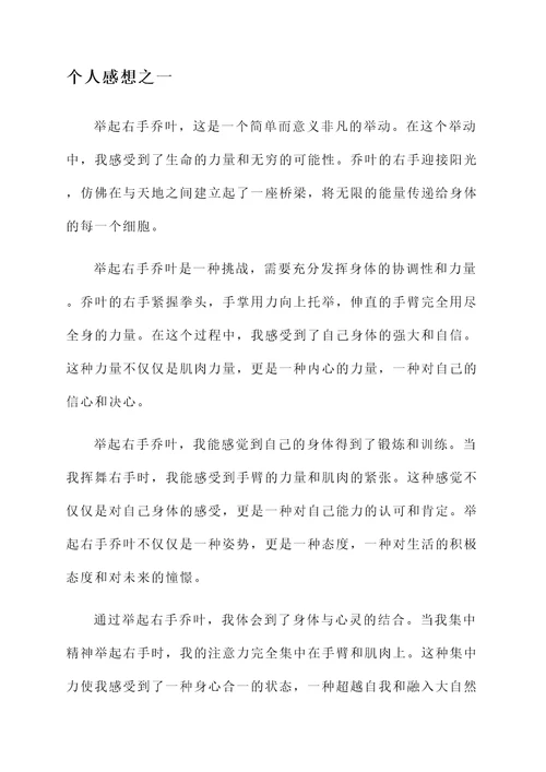 举起你的右手乔叶阅读感想