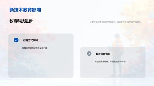 科技在教育的应用PPT模板