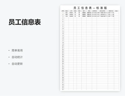 员工信息表