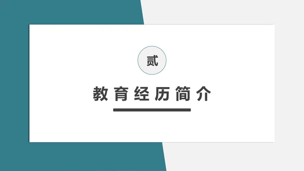 研究生个人面试简历PPT模板