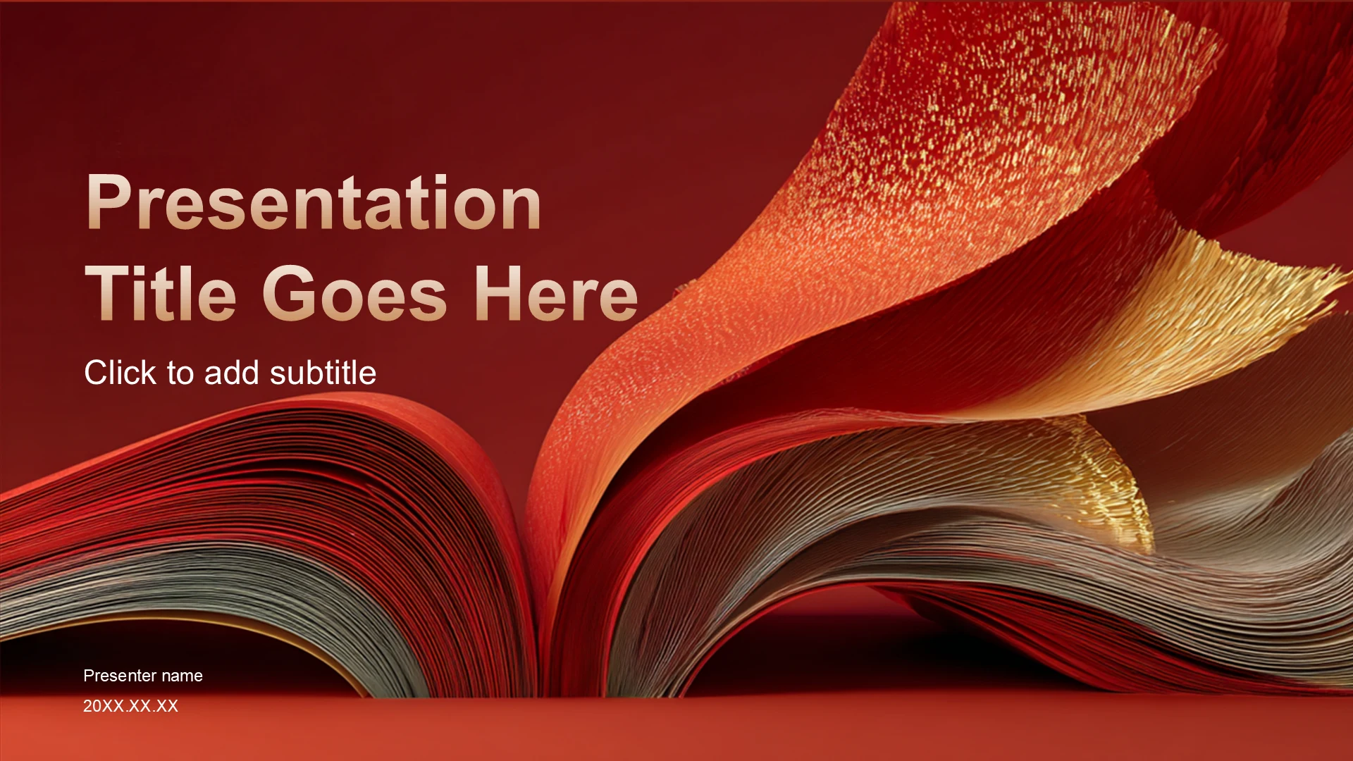 红色创意风教育培训PPT主题