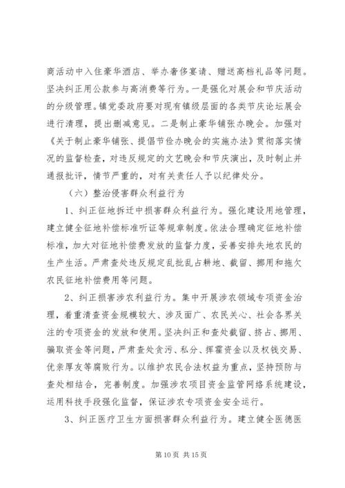 乡镇教育实践活动专项整治方案.docx