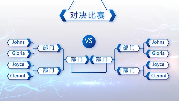 蓝色科技项目汇报商务动态PPT