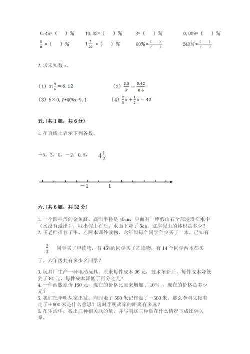 小学毕业班数学检测题及完整答案（网校专用）.docx